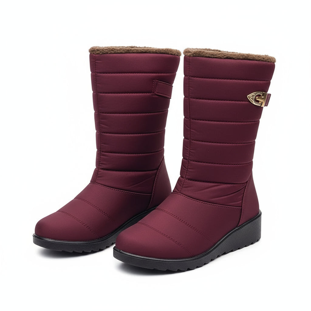 KicksStyle Luna Boots — warmth and elegance in every step. With a soft inner lining, padded high shaft and lightweight non-slip sole, they offer comfort, style and safety to embrace winter with confidence.
