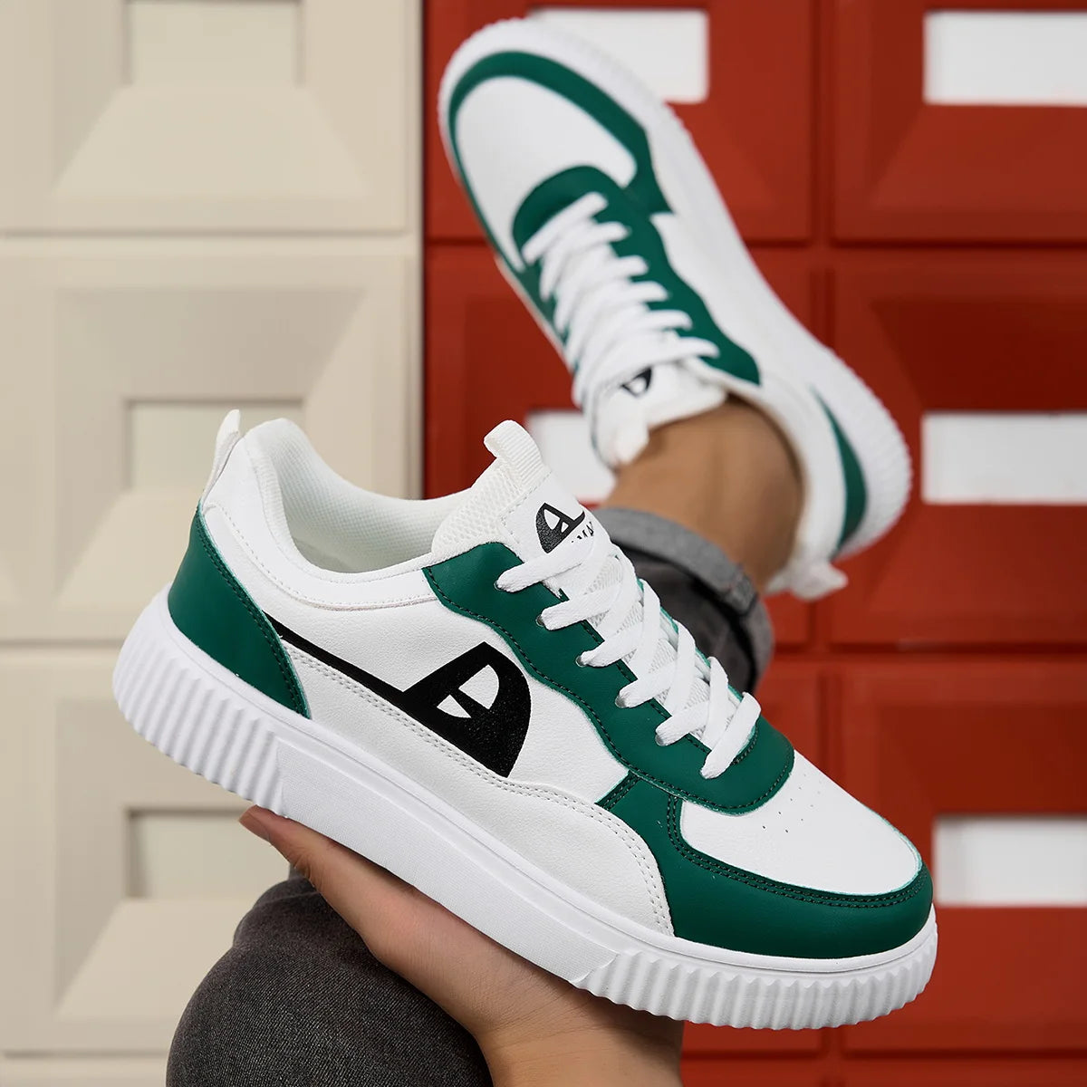 KicksStyle AuraStep Ultralight unisex sneakers with breathable fabric and a non-slip sole for urban walking.